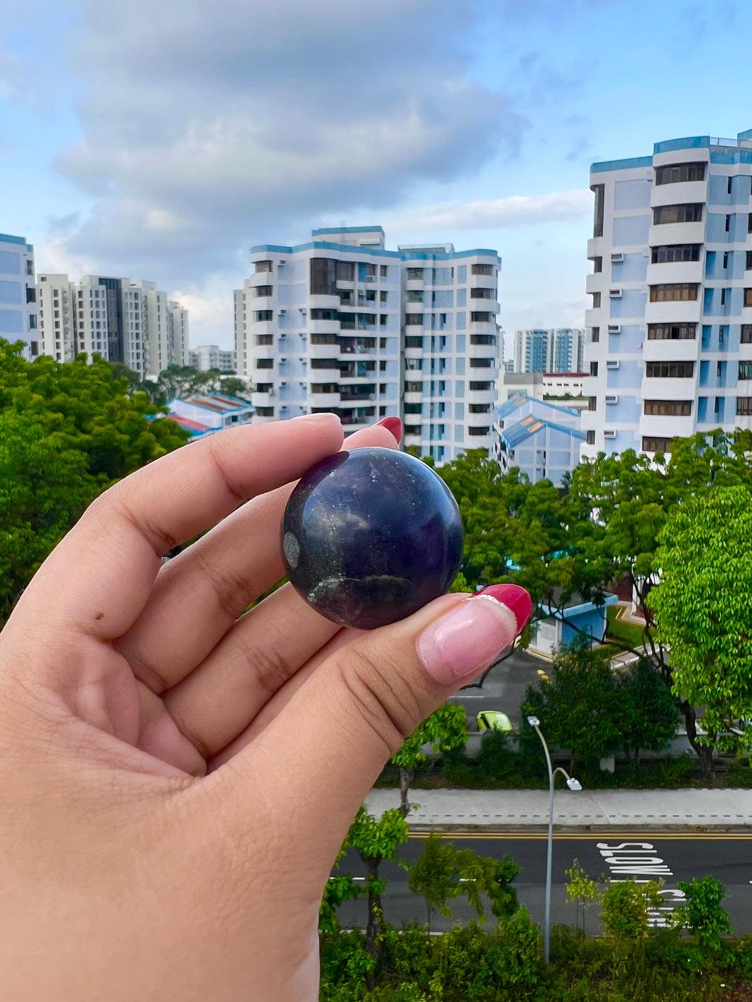 Fluorite with Pyrite Spheres