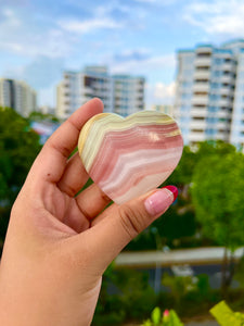 Pink-banded Calcite Heart